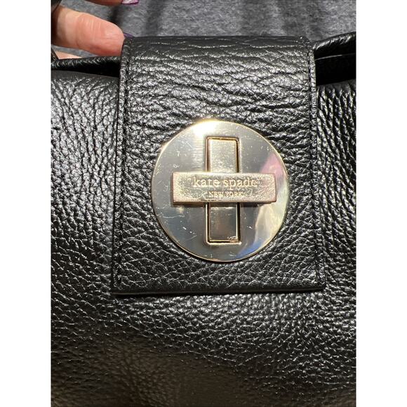 Kate Spade Black Smooth Buttery Soft Leather Small Jessie Bexley Handbag Tote - Picture 11 of 15